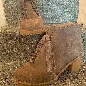 UGG booties. Suede with tassel